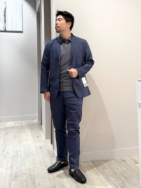 「アイテム（セットアップ）」を使った、aoさん（メンズ・175cm）の夏コーディネート
