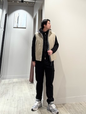 「アイテム（ダウンベスト）」を使った、aoさん（メンズ・175cm）の冬コーディネート