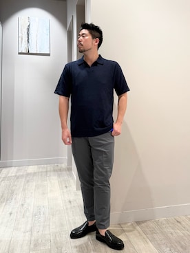 「アイテム（セットアップ）」を使った、aoさん（メンズ・175cm）の夏コーディネート