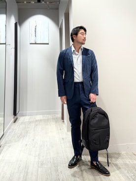「アイテム（セットアップ）」を使った、aoさん（メンズ・175cm）の夏コーディネート