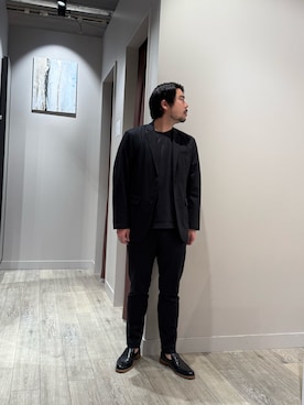 「アイテム（セットアップ）」を使った、aoさん（メンズ・175cm）の冬コーディネート