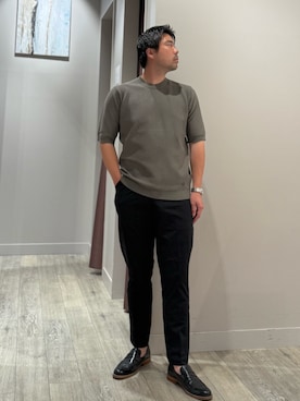 「DESIGNWORKS（デザインワークス）のアイテム（トップス）」を使った、aoさん（メンズ・175cm）の夏コーディネート