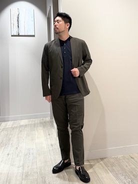 「アイテム（セットアップ）」を使った、aoさん（メンズ・175cm）の夏コーディネート