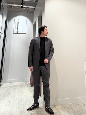 「アイテム（テーラードジャケット）」を使った、aoさん（メンズ・175cm）の冬コーディネート