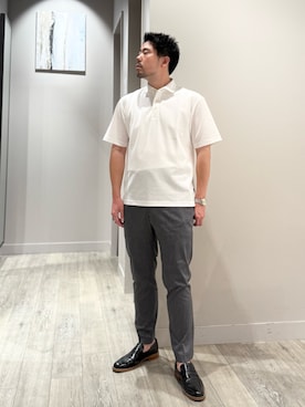「アイテム（セットアップ）」を使った、aoさん（メンズ・175cm）の夏コーディネート