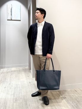 「アイテム（セットアップ）」を使った、aoさん（メンズ・175cm）の夏コーディネート