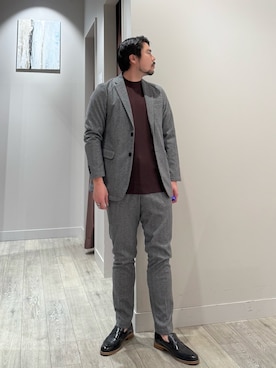 「アイテム（セットアップ）」を使った、aoさん（メンズ・175cm）の冬コーディネート