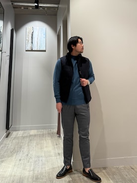 「アイテム（セットアップ）」を使った、aoさん（メンズ・175cm）の冬コーディネート