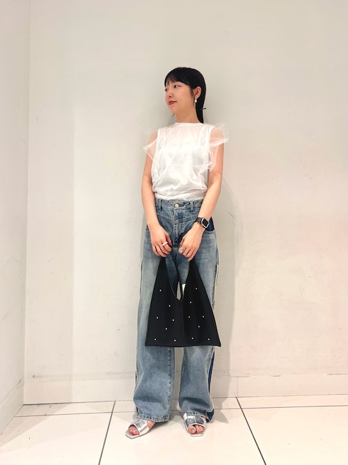 セール】チュールドッキングノースリーブトップ（その他トップス