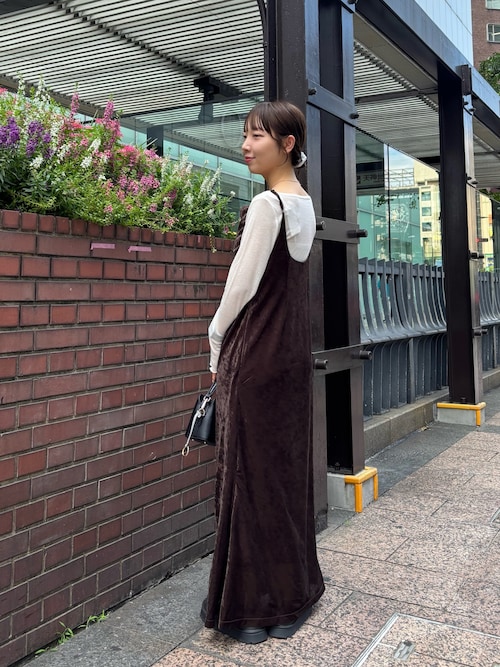 FETICO ベロアシアーキャミワンピース FETICO ベロアシアーキャミワンピース FETICO ベロアシアーキャミ