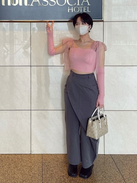 柴さん（レディース・158cm）の夏コーディネート