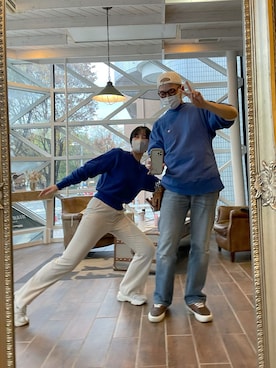 「LOWRYS FARM（ローリーズファーム）のセンタープレスカラーフレアパンツ　870189（その他パンツ）」を使った、柴さん（レディース・158cm）の秋コーディネート