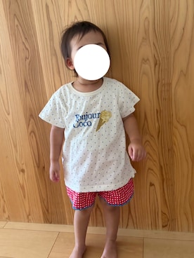 「petit main（プティマイン）のアイテム」を使った、なっちさん（レディース・80cm）の夏コーディネート
