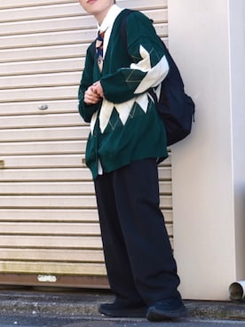 「アイテム（フォーマルスーツ/小物）」を使った、梅雨さん（メンズ・158cm・20代）の冬コーディネート