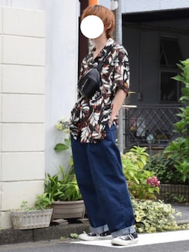 「apres jour mignon（アプレジュールミニョン）のアイテム（アクセサリー）」を使った、梅雨さん（メンズ・158cm）の夏コーディネート