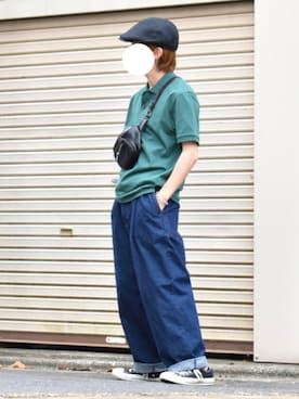 「TESTIFY（テスティファイ）のアイテム」を使った、梅雨さん（メンズ・158cm）の夏コーディネート