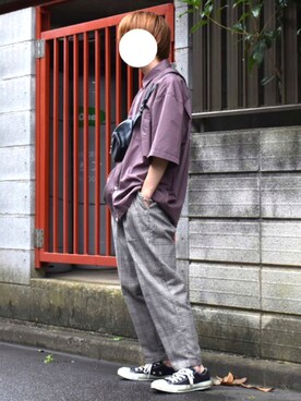 「apres jour mignon（アプレジュールミニョン）のアイテム（アクセサリー）」を使った、梅雨さん（メンズ・158cm）の夏コーディネート