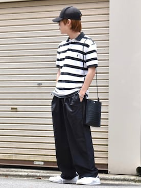 「apres jour mignon（アプレジュールミニョン）のアイテム（アクセサリー）」を使った、梅雨さん（メンズ・158cm）の夏コーディネート