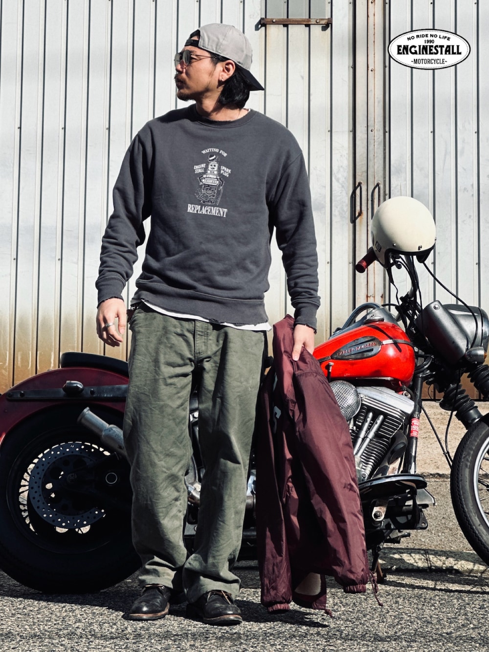 c-boy style(No.121)アメカジコーデ ハーレーT 559 L 大人のハーレーTコーデ。 Harley-DavidsonのTシャツに Dickies