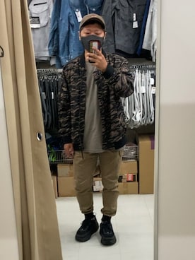 「寅一（トライチ）のアイテム」を使った、TSUYOSHIさん（メンズ・163cm）の秋コーディネート