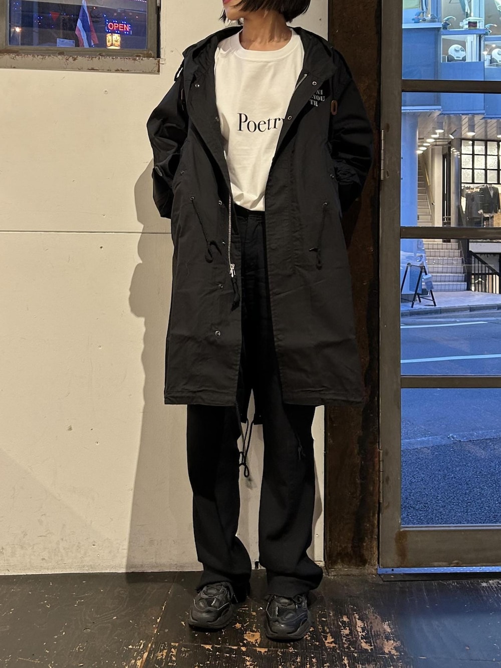 Sonic Youthモッズコート 黒 グラフィック レア 未使用品