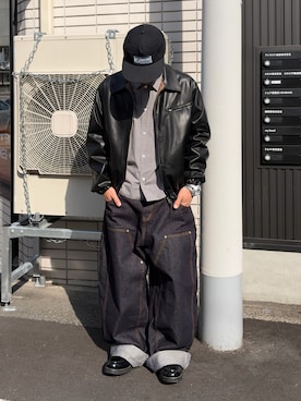 「G-SHOCK（ジーショック）のGA-V01シリーズ / GA-V01A-8AJF（アナログ腕時計、シルバー系）」を使った、Shimoさん（メンズ・169cm）の春コーディネート