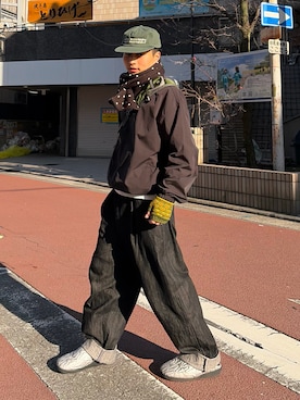 「SUBU(スブ)のアイテム」を使った、Shimoさん(メンズ・169cm)の冬コーディネート