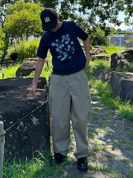 「アイテム（その他小物）」を使った、Shimoさん（メンズ・169cm）の夏コーディネート