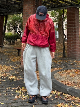 「OAKLEY（オークリー）のアイテム」を使った、Shimoさん（メンズ・169cm）の冬コーディネート