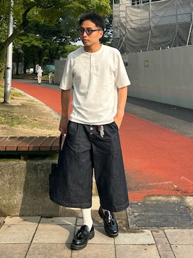 「FREAK'S STORE（フリークスストア）のアイテム」を使った、Shimoさん（メンズ・169cm）の夏コーディネート
