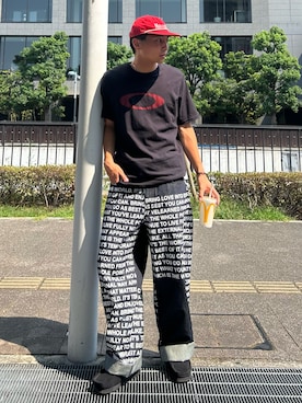 「CPCM（シーピーシーエム）のアイテム（帽子）」を使った、Shimoさん（メンズ・169cm）の秋コーディネート