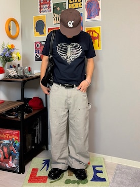 「MERRELL（メレル）のアイテム」を使った、Shimoさん（メンズ・169cm）の夏コーディネート