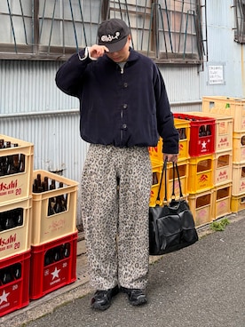 「MERRELL（メレル）のアイテム」を使った、Shimoさん（メンズ・169cm）の冬コーディネート