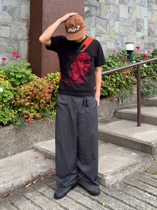 「VANS(バンズ)のVANS PREMIUM オーセンティック ヘアリースエード / LX Authentic 44 HAIRY SUEDE Faded Black VN000Z6REMV1(スニーカー)」を使った、Shimoさん(メンズ・169cm)の秋コーディネート
