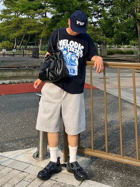 「UNIQLO（ユニクロ）のアイテム」を使った、Shimoさん（メンズ・169cm）の夏コーディネート