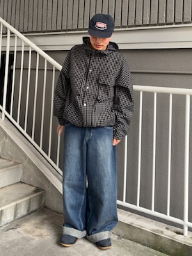 「WISH FOR EVER（ウィッシュフォーエバー）のアイテム」を使った、Shimoさん（メンズ・169cm）の春コーディネート