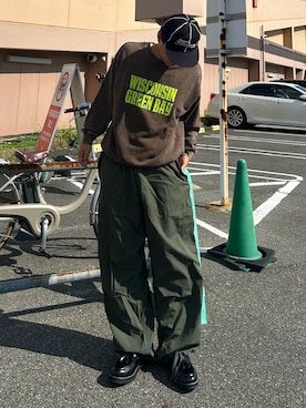 「Java（ジャバ）のアイテム」を使った、Shimoさん（メンズ・169cm）の秋コーディネート