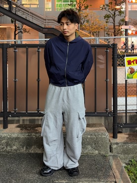 「MERRELL（メレル）のアイテム」を使った、Shimoさん（メンズ・169cm）の春コーディネート