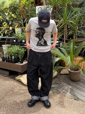 「MERRELL（メレル）のアイテム」を使った、Shimoさん（メンズ・169cm）の夏コーディネート