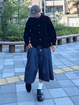 「ハーフパンツ」｜Shimoさん（メンズ・169cm）の秋コーディネート