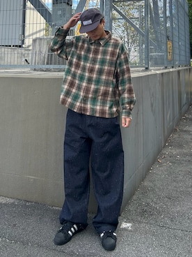 「DISCUS（ディスカス）のアイテム」を使った、Shimoさん（メンズ・169cm）の冬コーディネート