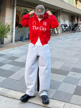 「アイテム（帽子）」を使った、Shimoさん（メンズ・169cm・20代）の秋コーディネート