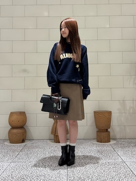 「URBAN RESEARCH（アーバンリサーチ）のTeya　Almost Sweat（スウェット）」を使った、COCOAさん（レディース・155cm）の秋コーディネート