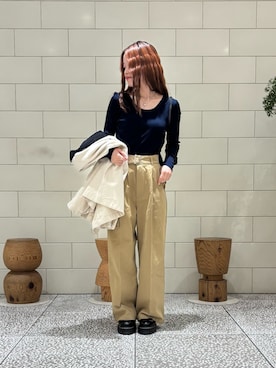 「NOMADIS（ノマディス）のアイテム」を使った、COCOAさん（レディース・155cm）の冬コーディネート