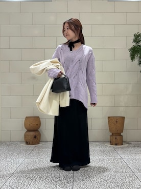 「URBAN RESEARCH ROSSO WOMEN（アーバンリサーチ　ロッソ）のアイテム」を使った、COCOAさん（レディース・155cm）の冬コーディネート