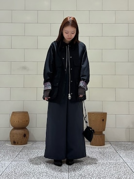 「アイテム（つなぎ/オールインワン）」を使った、COCOAさん（レディース・155cm）の秋コーディネート