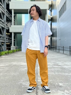 「coen（コーエン）のアイテム（パンツ）」を使った、coen   いけださん（メンズ・168cm）の夏コーディネート