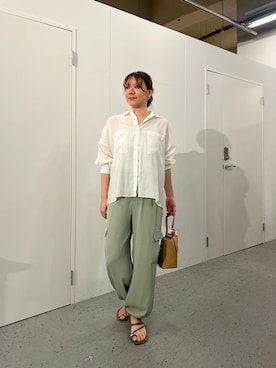 zakkyyyyyさんの「サムホールヒールサンダル」を使ったコーディネート