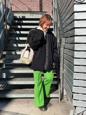 「CLANE（クラネ）のアイテム（ジャケット/アウター）」を使った、zakkyyyyyさん（レディース・164cm）の冬コーディネート