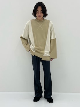 「PUBLIC TOKYO（パブリックトウキョウ）のアイテム（スウェット）」を使った、pt_menさん（メンズ・171cm）の冬コーディネート